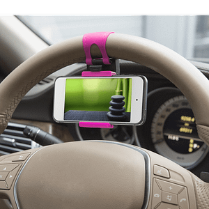 Suport telefon pentru volan pink