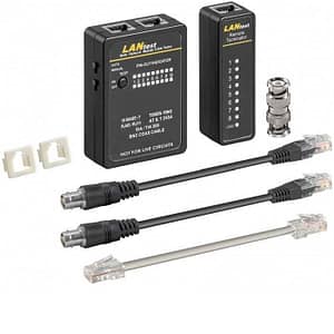 Tester retea RJ11 RJ12 RJ45 ISDN CAT5 CAT6 BNC Goobay