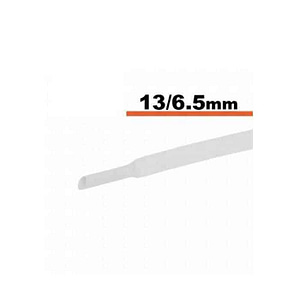 Tub termocontractibil alb 13mm/ 6.5mm 50cm