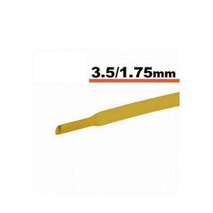 Tub termocontractibil galben 2.5 mm/ 1.25 mm 50cm