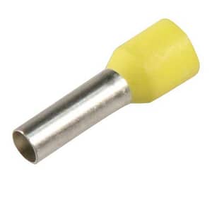 Varf terminal cablu de 6 mm galben