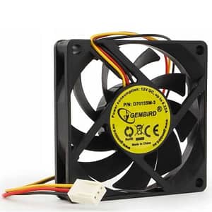 Ventilator GEMBIRD 70x70x10mm 4000rpm 3pin cablu 25cm 12V 0.22A D7015SM-3