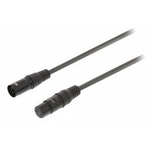 XLR Digital cable XLR 5 Pini tata - XLR 5 Pini mama 3m Gri Sweex