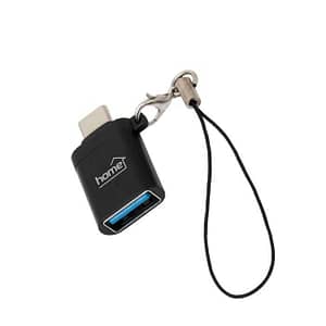 Adaptor convertor mufa tata USB-C3.0 - mufa mama USB A 60W 3A metal negru USBCA3 Home