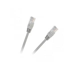 Cablu retea patch cord CAT5e UTP 7.5m 2x RJ45 neecranat CCA gri