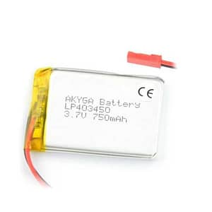 Acumulator Lithium Polymer 06033 750mAh 1S 3.7V conector JST-BEC 50x34x4mm AKYGA Battery