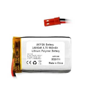 Acumulator Lithium Polymer 12208 850mAh 1S 3.7V conector JST-BEC 48x30x6mm AKYGA Battery