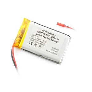 Acumulator Lithium Polymer 12662 2200mAh 1S 3.7V conector JST-BEC 59x37x9mm AKYGA Battery