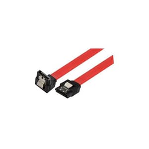 Cablu hdd 90 sata L la sata L 0.5m + clips 5GBit/s rosu