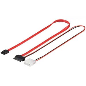 Cablu de date HDD SATA 2in1 + adaptor de alimentare 1.5Gbit/s/3 0.3m 95713 Goobay