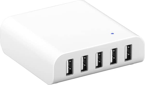 Incarcator inteligent multiport USB 5x USB 8A Goobay