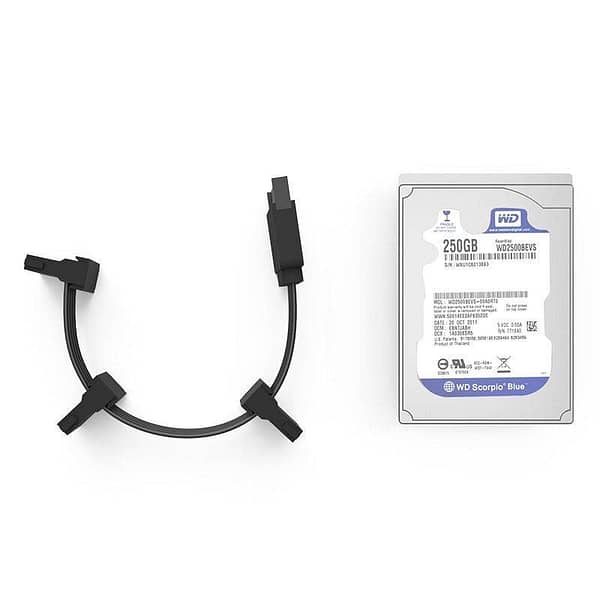 Cablu adaptor 1 la 3 SATA 15 pini Power Extension 16cm negru Orico - imagine 4