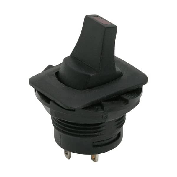 Comutator cu brat 1 circuit 6A-250V OFF-ON rosu cu retinere