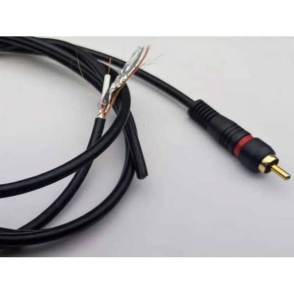 Cablu 2x RCA 3m cu remote OFC dublu ecranat albastru Goobay - imagine 3