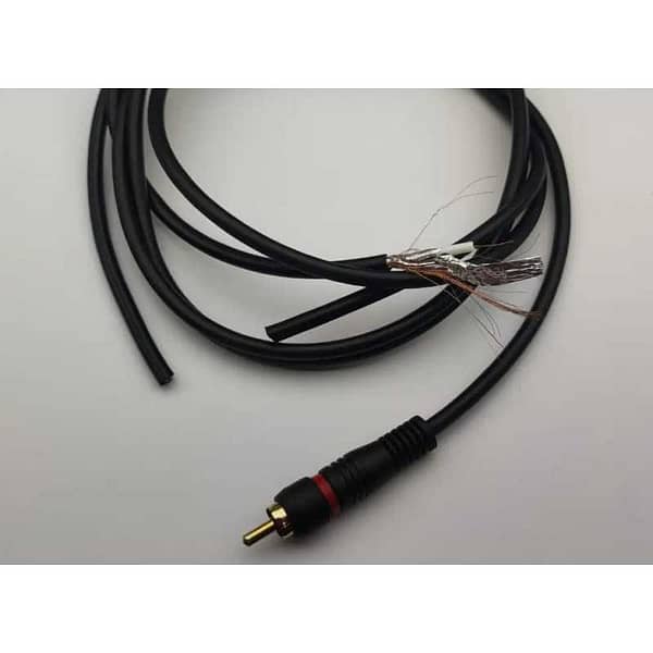 Cablu 2x RCA 3m cu remote OFC dublu ecranat albastru Goobay - imagine 2