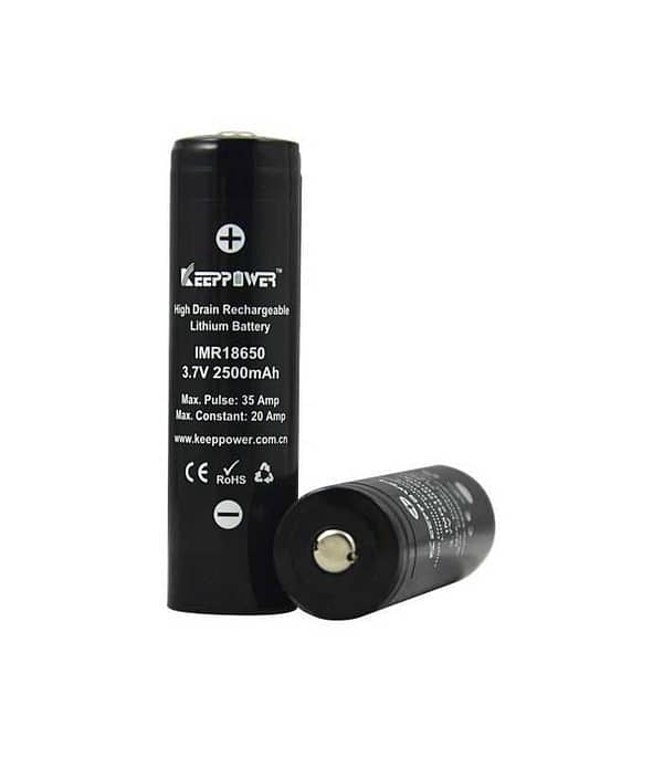 Acumulator 18650 LI-ION 3.7V 2500mAh 20A terminal cu varf KEEPOWER NH1825