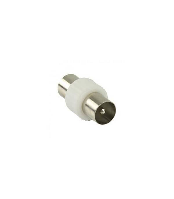 Adaptor coaxial tata - coaxial tata alb Valueline