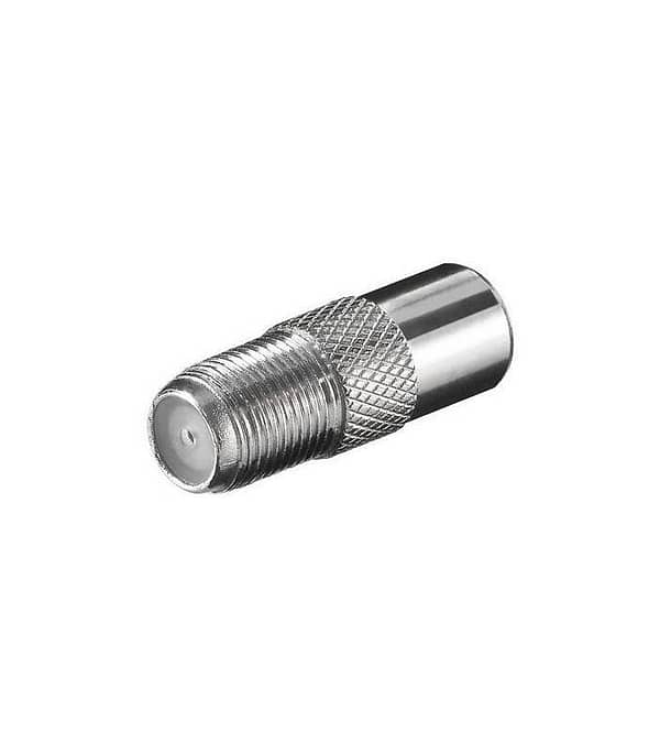 Adaptor coaxial tata la F mama din metal Goobay - imagine 2