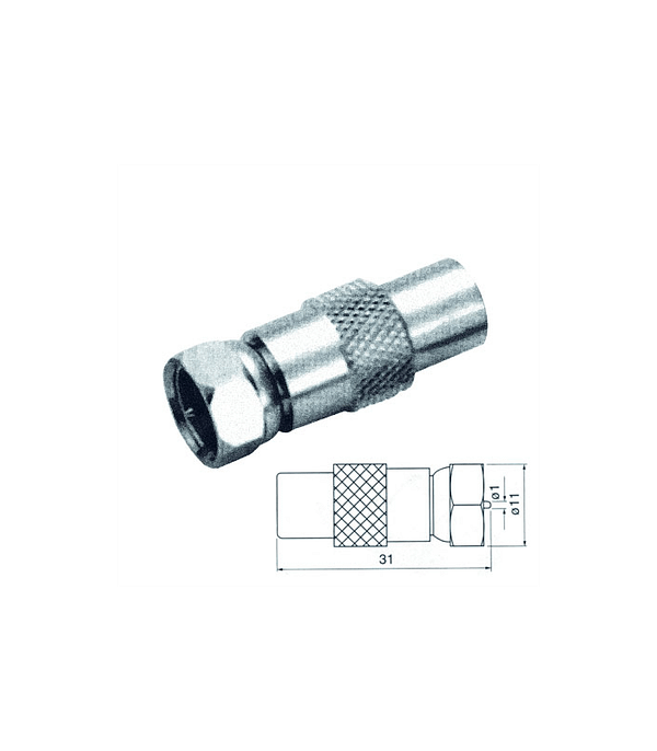 Adaptor mufa tv tata la F tata cupru Cabletech
