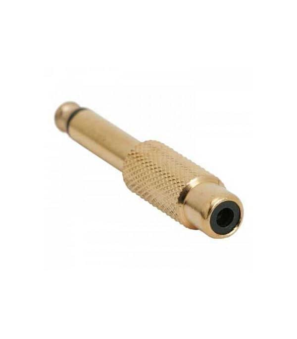 Adaptor RCA mama la 6.35 JACK mono tata aurit - imagine 2
