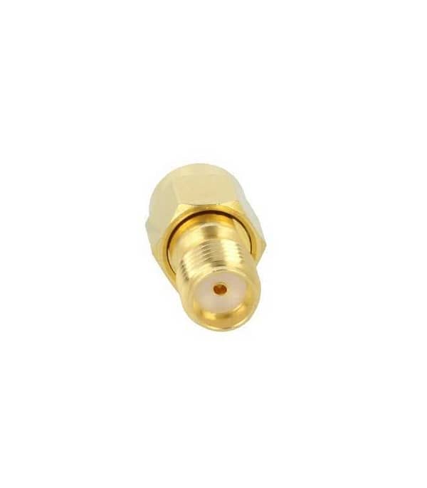 Adaptor SMA tata - SMA mama drept 50 Ohm teflon aurit AMPHENOL 132171 - imagine 2