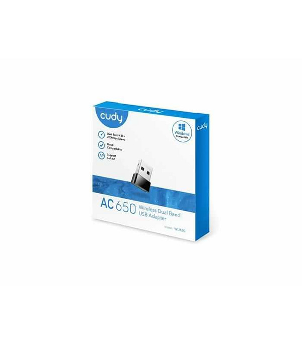 Adaptor Wireless AC650 Dual Band USB WU650 Cudy - imagine 2