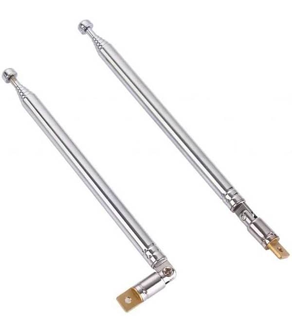 Antena telescopica 4 segmente + balama 90 grade 21cm/63cm - imagine 2