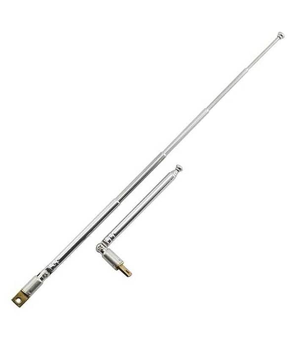 Antena telescopica 4 segmente + balama 90 grade 21cm/63cm