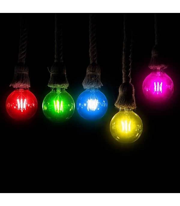 Bec LED G45 E27 2W cu filament lumina verde V-tac SKU-217411 - imagine 6