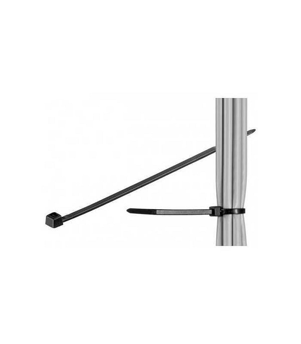 Bride plastic negru 2.5x200mm 100buc de interior-exterior fixPoint