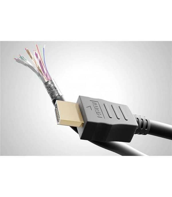 Cablu 1.4V HDMI 0.5m cu Ethernet 4K Ultra HD 2160p 30Hz conectori auriti Goobay - imagine 2