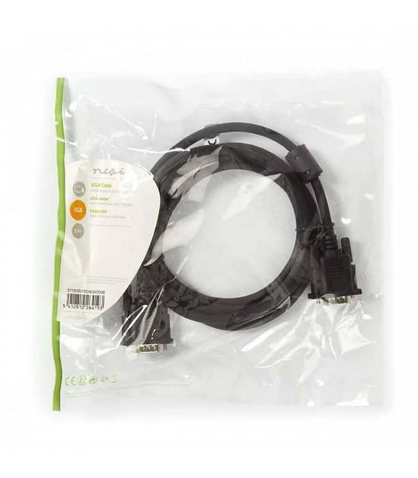 Cablu 2m VGA tata - VGA tata 1024x768 Nedis - imagine 3