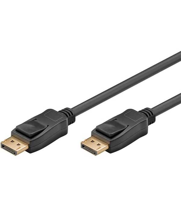 Cablu 3m DisplayPort v1.4 - DisplayPort v.14 HDCP 2.2 fire Cupru negru Goobay 65810