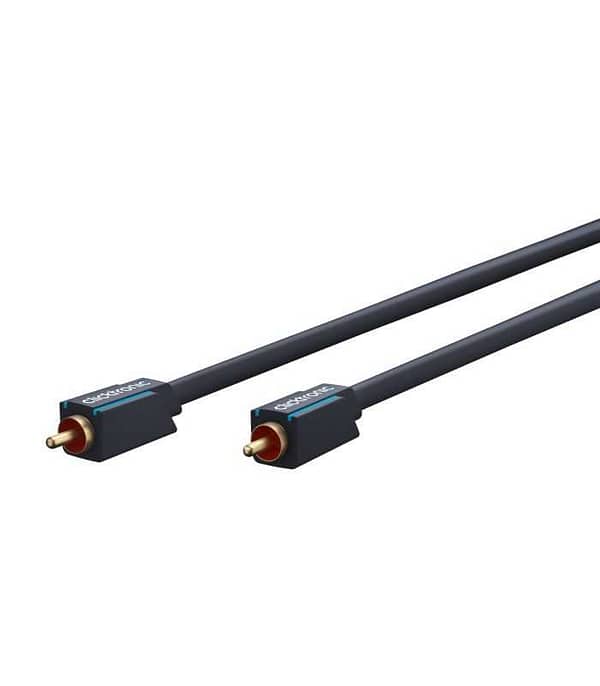 Cablu audio-video Profesional 1x RCA tata-tata 5m 75ohm OFC cupru dublu ecaranat AWG24 aurit Clicktronic 70447
