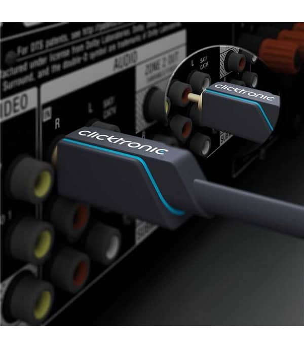 Cablu audio-video Profesional 1x RCA tata-tata 5m 75ohm OFC cupru dublu ecaranat AWG24 aurit Clicktronic 70447 - imagine 4