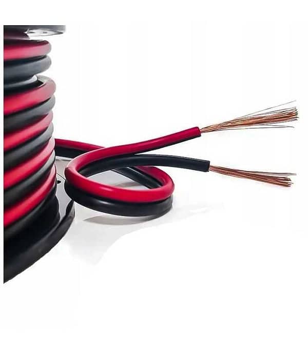 Cablu difuzor cupru 2x2.50mm rosu/negru 1m Cabletech KAB0386
