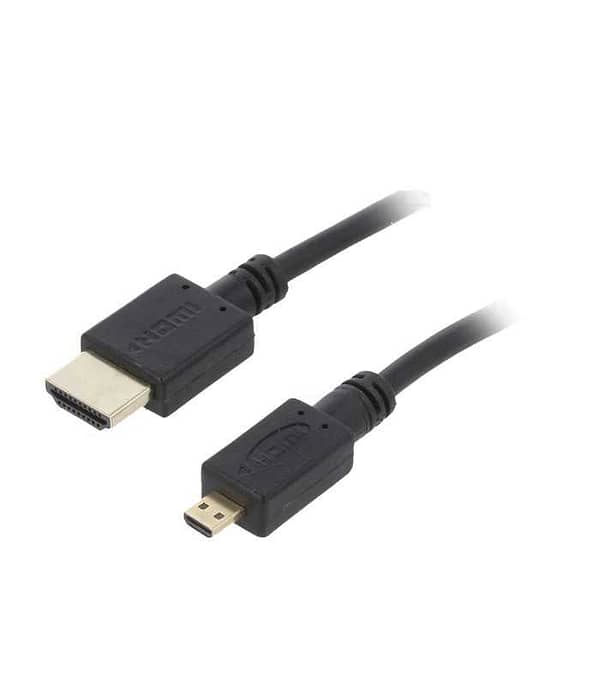 Cablu HDMI 2.0 - micro HDMI 3m 4K negru 32AWG GEMBIRD CC-HDMID-10