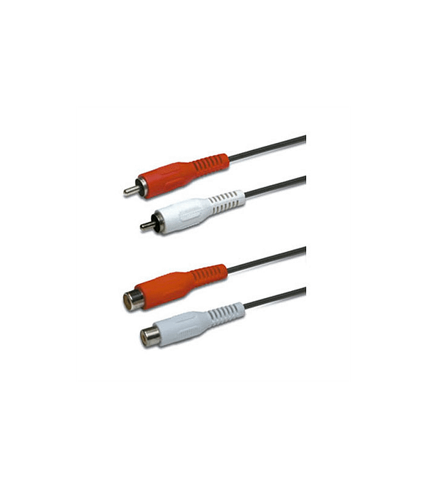 Cablu prelungitor 2x RCA 2.5m mama-tata Header EDC