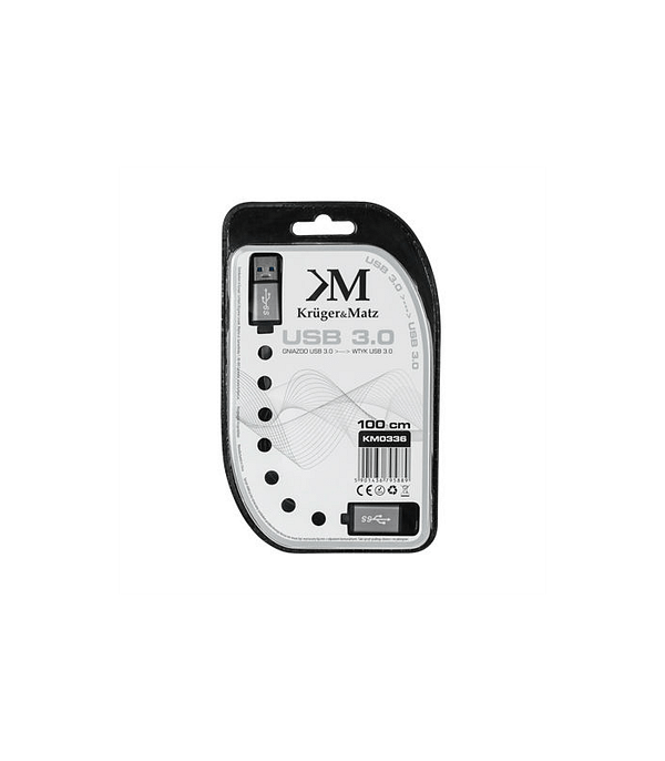 Cablu prelungitor USB 3.0 1m mama-tata Profesional Kruger&Matz - imagine 2