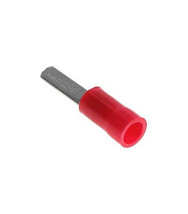 Capat plat 2.95mm 0.26/1.65mm2 crimpat pe cablu izolata rosu TE Connectivity 131443 - imagine 2