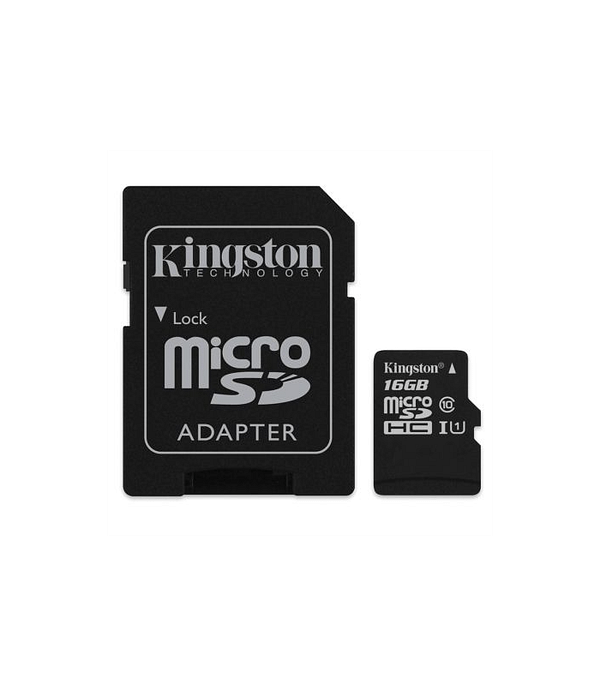 Card microSD 16GB Clasa 4 cu adaptor SD Kingston