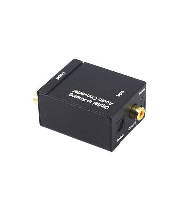 Convertor TOSLINK OPTIC +RCA DIGITAL la RCA ANALOG AUDIO 2x RCA +Jack 3.5 mm - imagine 2