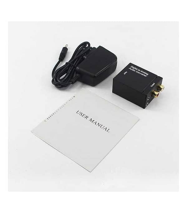 Convertor TOSLINK OPTIC +RCA DIGITAL la RCA ANALOG AUDIO 2x RCA +Jack 3.5 mm - imagine 3