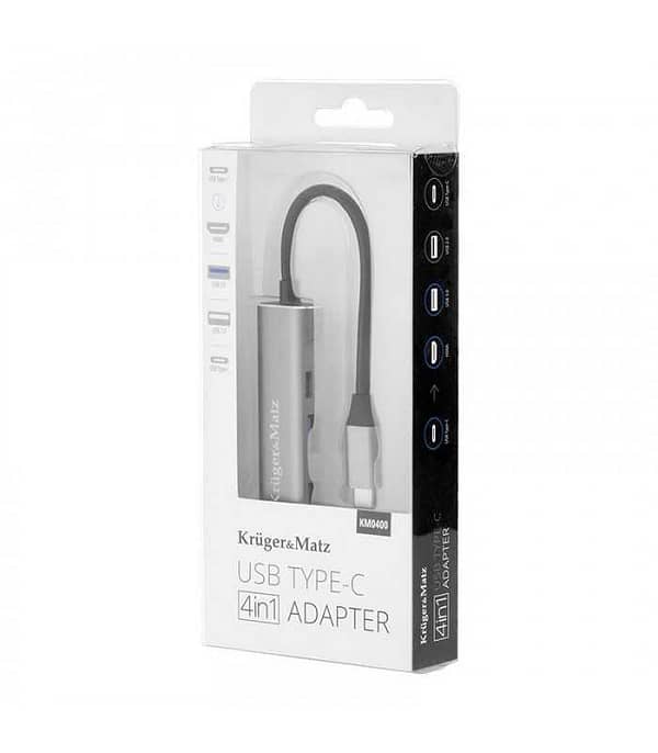 HUB USB Type C - HDMI USB3.0 USB 2.0 +USB Type C KRUGER&MATZ - imagine 2