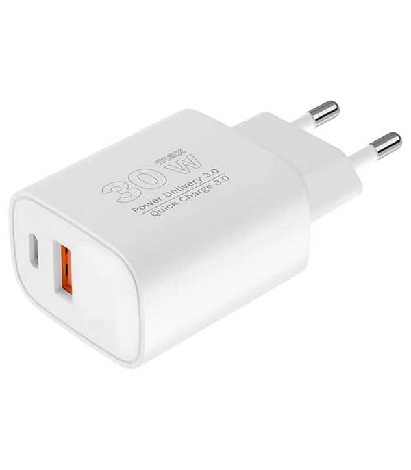 Incarcator rapid de retea USB tip A si USB type C 30W PD 3.0 + QC 3.0 Kruger&Matz KM0855