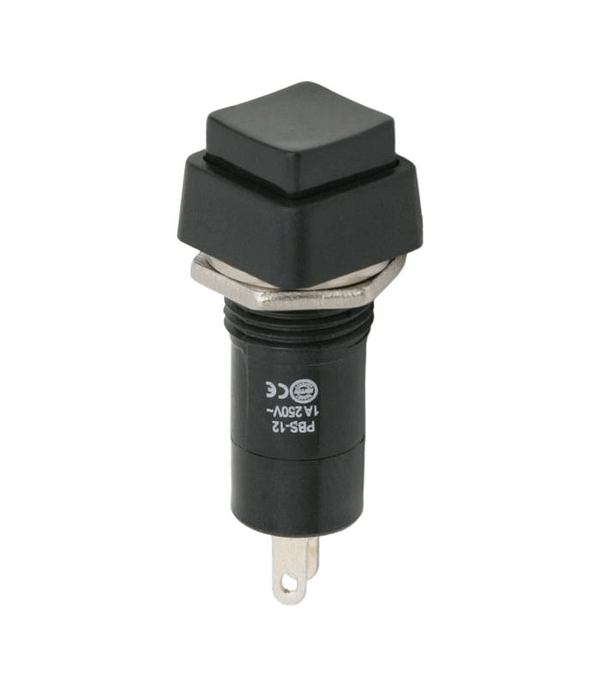 Intrerupator 1 circuit 1A 250V OFF-ON negru 09024FK cu retinere