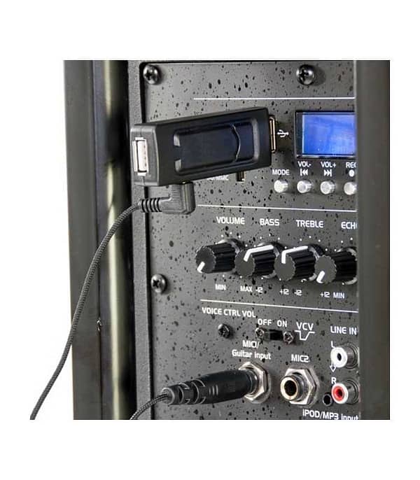 Microfon wireless cu modul USB Party Light & Sound - imagine 5