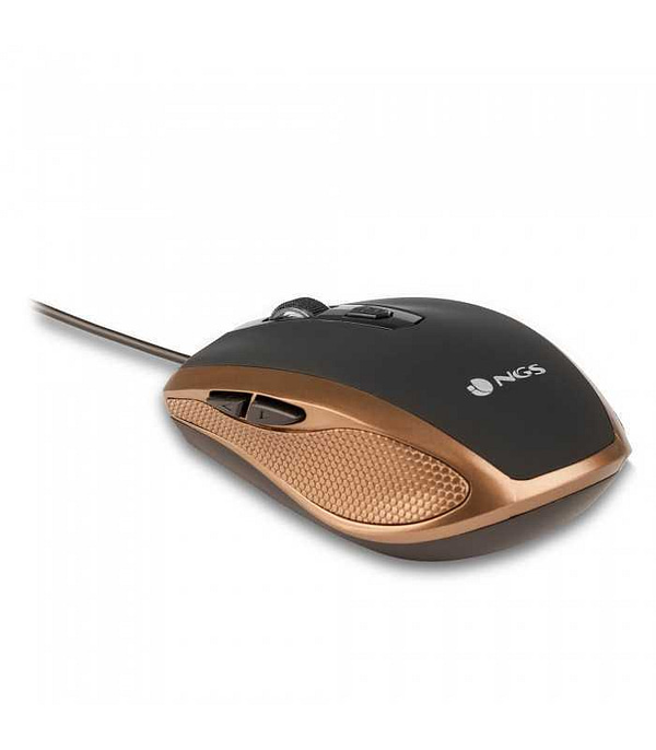 Mouse optic USB 800/1600dpi auriu NGS - imagine 2
