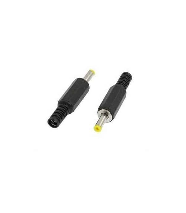 Mufa DC tata cu protector de cablu pin 9mm 1.7x4mm