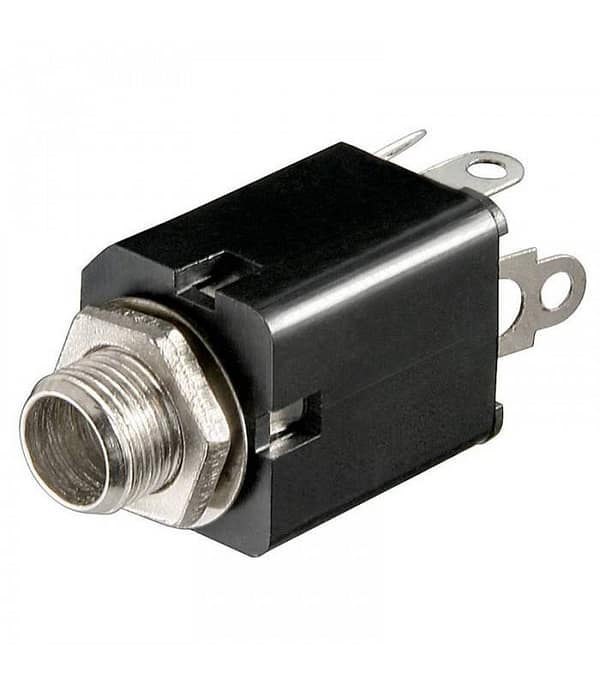 Mufa Jack 6.35 mm mono mama din plastic panou Goobay